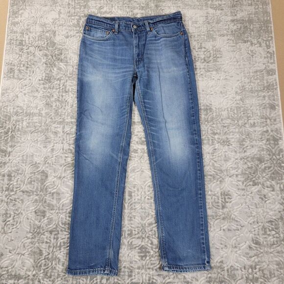 Levis 541 Jeans Mens Size 34x36 (35x34) Blue Stretch Denim Straight Leg 5 Pocket - Picture 1 of 15